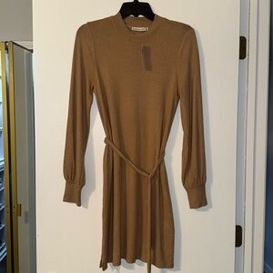 Abercrombie and Fitch Tan Sweater Dress NWT